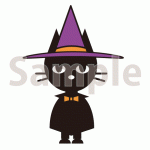 帽子を被った黒猫【擬人化】切り抜き画像