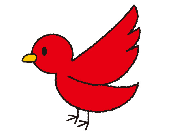 赤い鳥 イラスト 無料イラスト かわいいフリー素材 画像 写真 の フリーダ