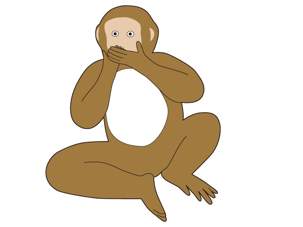 日光東照宮 言わ猿のイラスト 無料イラスト かわいいフリー素材 画像 写真 の フリーダ